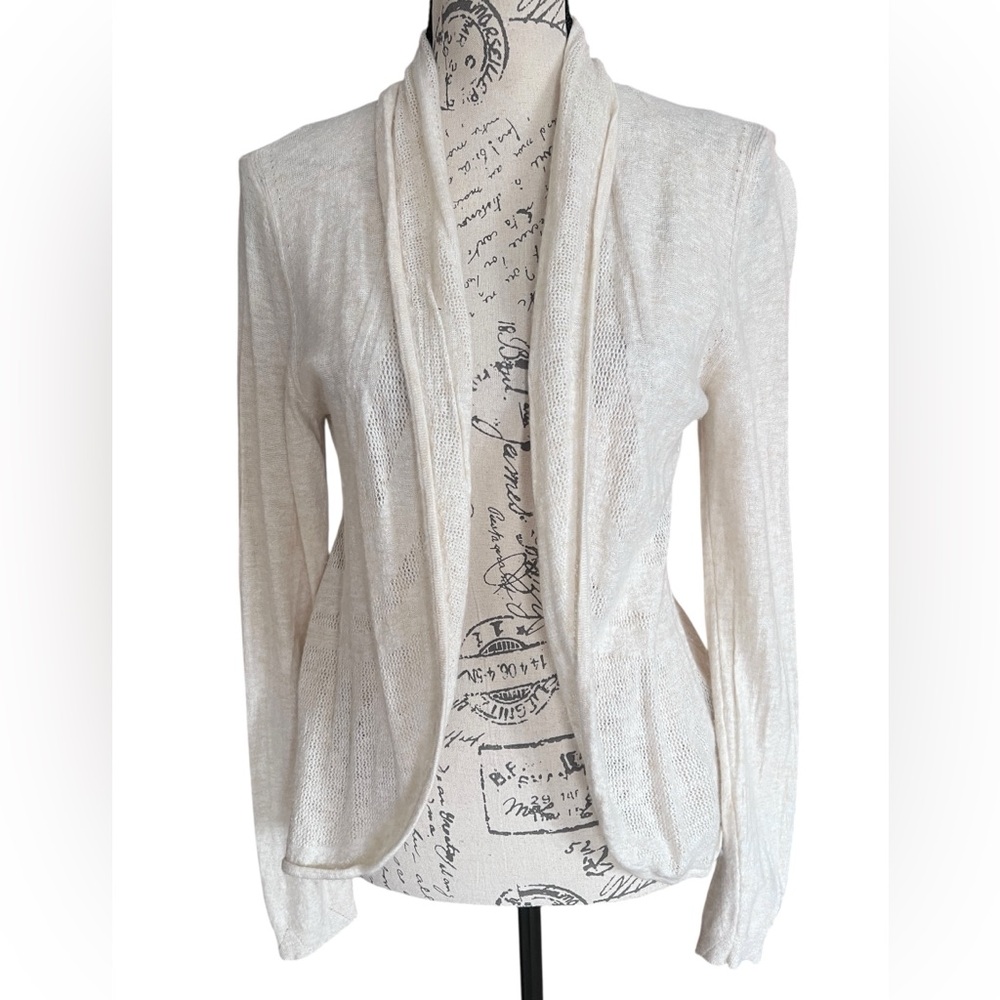 Anthropologie Angel of the North  wool blend cardigan, cream sz large